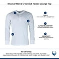 thumbnail image 5 of Knocker  Crewneck Henley Lounge Top (Men), 5 of 5