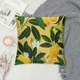 thumbnail image 2 of Pratyus Lemons Leaves Flowers Square Pillow Cover Case for Cushions Sofa Bed Outdoor Decoration 1PC 20x20in, 2 of 5