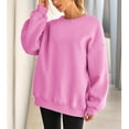 thumbnail image 3 of Womens Oversized Sweatshirt Crewneck Pullover Fleece Sweaters Long Sleeve Winter Fall Outfits Fashion Y2k Clothes, 3 of 4