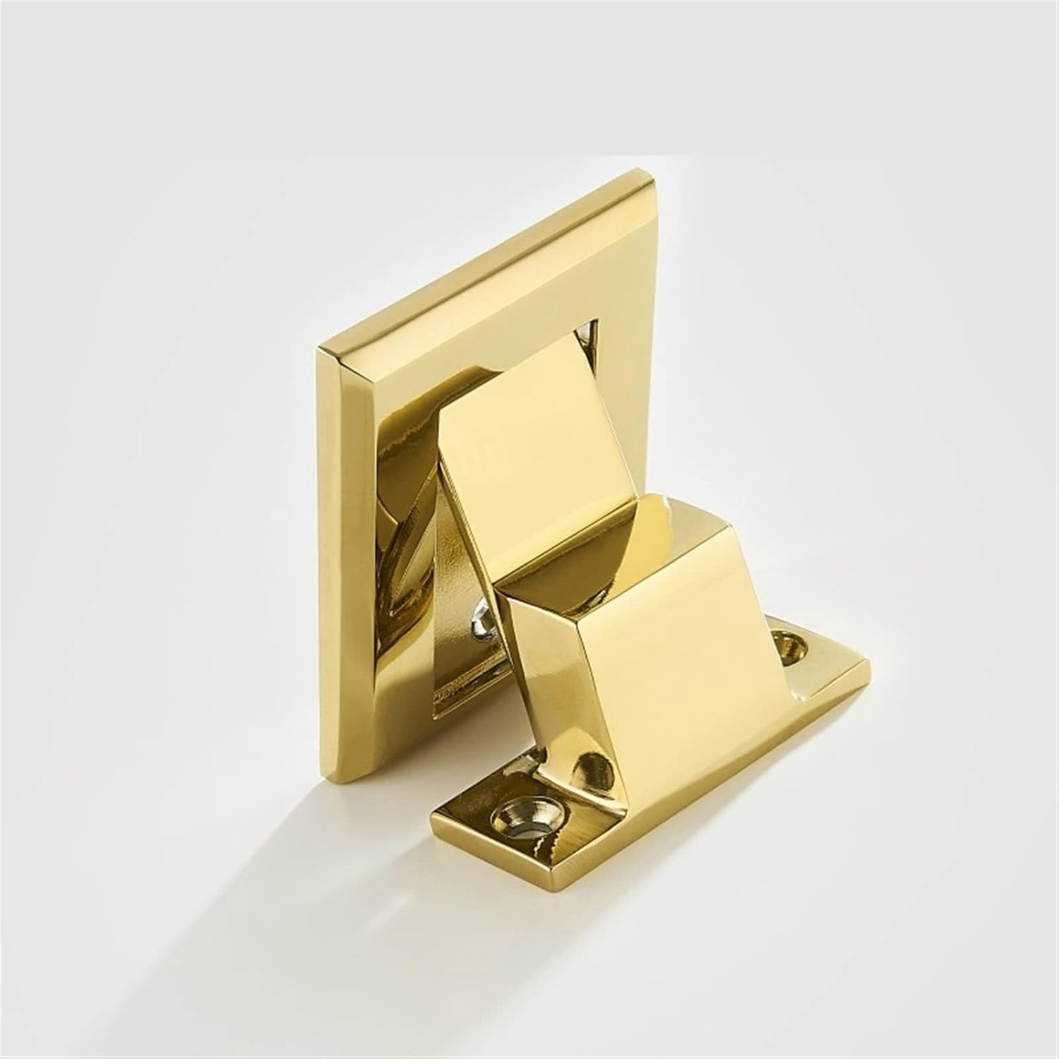 Brass Door Stops Punch Free Invisible Magnetic Door Holder Underfloor Heating Door Bumper Catch Free Tapes 1Pcs