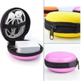 thumbnail image 4 of 5pcs Earphone Carrying Case,round Shape Carrying Hard Eva Case Storage Bag For Earbuds Earphone Headset,usb Cable, Bluetooth Or Wired Headset Earphone, 4 of 4