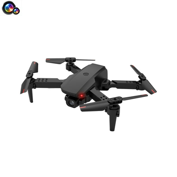 Inteprter Mini Dron de 2,4 Ghz, modo sin cabeza, toma de fotos rodante de 360 grados, WiFi, cuadricóptero, avión de Control remoto recargable Accesorios para aéreos Negro 2pcs Kameras