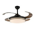 thumbnail image 2 of 42" Ceiling Fan Light Retractable Chandelier LED Lamp 3 Color Change w/ Remote, 2 of 12