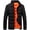 Orange-1, variant on Men's black slim fit warm cotton jacket coat for autumn and winter XL,Grey-1