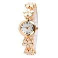 thumbnail image 3 of Women Flower Round Dial Analog Quartz Bracelet Watch Gift, 3 of 5
