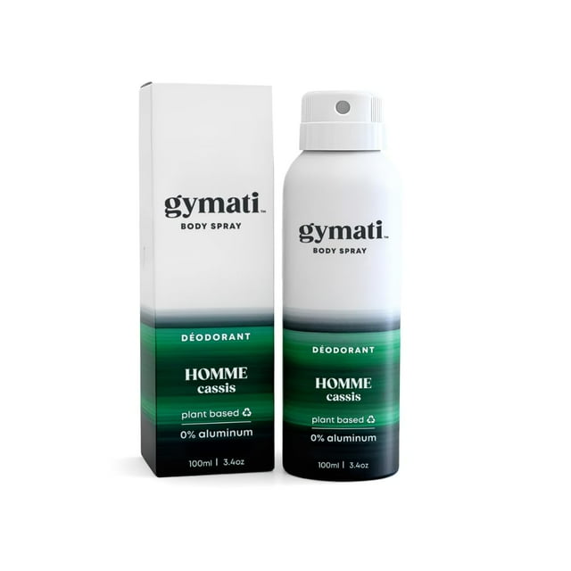 Desodorante en aerosol Gymati Fitness para hombre, 100 ml, sin aluminio