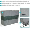 thumbnail image 3 of Sunnydaze 24" x 96" x 42" Gray and Green Stripe Firewood Log Rack Cover with PVC Backing, 3 of 8