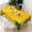 White, variant on Rectangular Tablecloth 60x84 Inch – Waterproof Polyester Printed Table Cover, Wrinkle Resistant, Washable for Kitchen & Dining, Tropical Jungle Theme