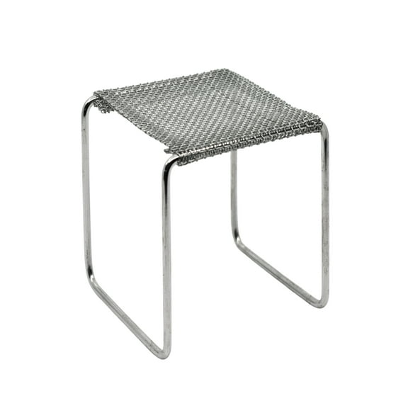 Wire Mesh Stand for Alcohol Burner - Chrome Plated Steel Wire - 3.5" Tall - Eisco Labs