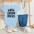 thumbnail image 3 of My Cousin Rocks Family Musician Romper Boys or Girls Infant Baby Brisco Brands 6M, 3 of 6