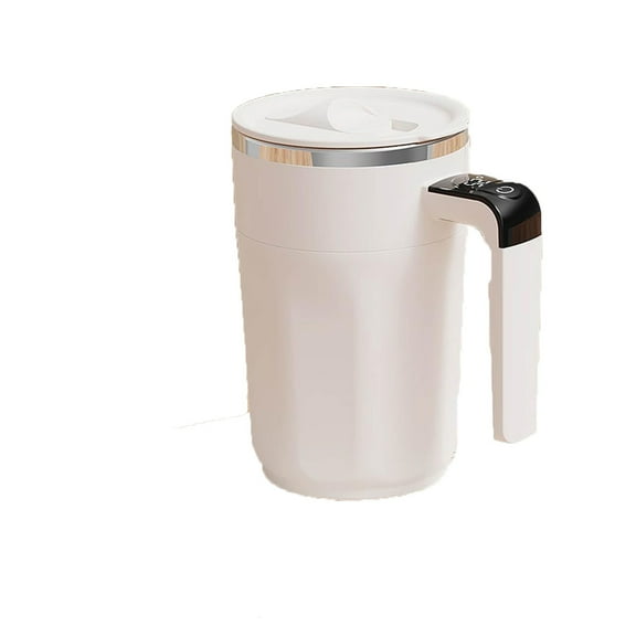 Rechargeable Self-Stirring Coffee Mug - Automatic Mixing Cup with LED Temperature Display