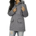 thumbnail image 5 of Wensltd Windbreaker Jacket for Women Long Sleeve Hooded Lightweight Outdoor Hiking Coat With Pockets, 5 of 9