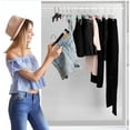 thumbnail image 5 of 10 trouser hangers, skirt hangers with 2 adjustable non-slip clips, with, 5 of 5