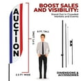 thumbnail image 3 of Auction Sign feather flag Pole kit for Outdoor by Mavis Printing | 15 FEET Long Polyester Outdoor Banner Flag for Easy Hang | HD Print Swooper Flags to Advertise Real Estate Business, 3 of 6