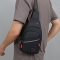 thumbnail image 4 of Men's Waterproof Crossbody Bag with Multifunctional Design, Lightweight, Spacious Storage, Adjustable Strap, and Headphone Port for Outdoor Activities and Travel, 4 of 5