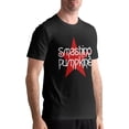 thumbnail image 2 of Smashing Pumpkins Man's T-Shirts Short Sleeve Cotton Shirts Classic Graphic Top Black, 2 of 5