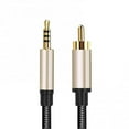 thumbnail image 1 of 3.5mm Digital Audio Coaxial Cable Hd Rca Lotus Head Conversion Cable For Stereo Receiver Speakers Projector-DF, 1 of 5