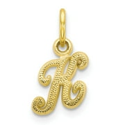 KAZI LUXURY 10k Initial K Charm