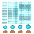 thumbnail image 3 of 3584 Pcs 8 Sheets Sky Blue Rhinestone Stickers 3/4/5/6 mm Self Adhesive Rhinestones Gems for DIY Decoration Craft, 3 of 5