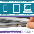 thumbnail image 5 of Micrófono de cuello de cisne ajustable ECS WordSentry de 4 polos y 3,5 mm para PC, ordenadores, iPhone, smartphones Android, Microsoft Surface, tablets, juegos, streaming, locuciones, vlogs y grabació, 5 of 5