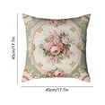 thumbnail image 3 of HuiXinOu Flower Printed Pillow Case with Hidden Zipper, Decorative Cushion Cover for Living Room Bedroom Office, Soft Home Decor, 3 of 6