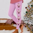 thumbnail image 1 of MKLEKYY Leggings de compresión para mujer Leggings para mujer Leggings de entrenamiento Pantalones con estampado navideño de bloques de color Leggings suaves y elásticos 3629, 1 of 4
