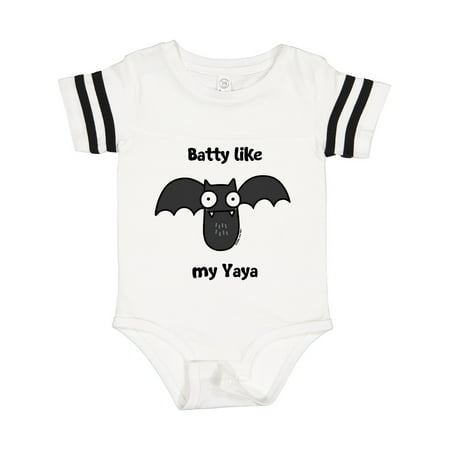 

Inktastic Batty Like My Yaya Gift Baby Boy or Baby Girl Bodysuit