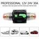thumbnail image 5 of Dinheiro Disyuntor Fusible Coche DC 12V Interruptor de Fusible Automático Disyuntor Portafusibles Bloque de Fusibles Restablecimiento Manual Disyuntor para Coche Barco Motocicleta (20A), 5 of 5