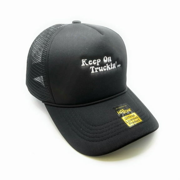 Keep on Truckin Mesh Trucker Snapback (Black)