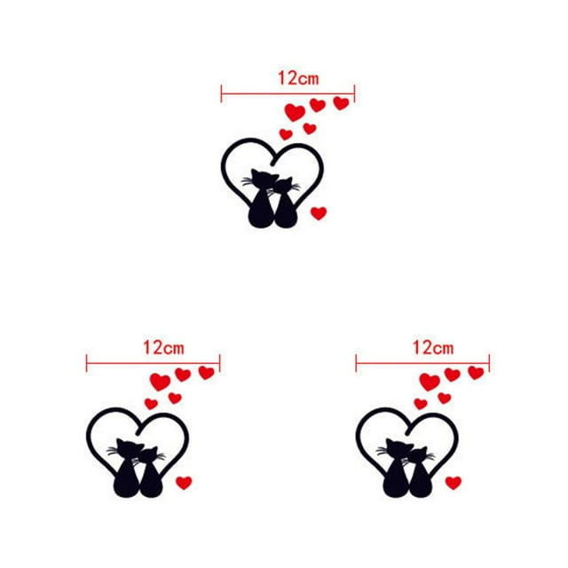 jesticaly Cat Light Switch Sticker Decal Vinyl Art Wall Sticker Lightswitch Black Kitten 1pcs #2 3Set