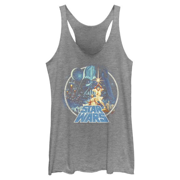 Womens Star Wars Classic Scene Circle Racerback Tank
