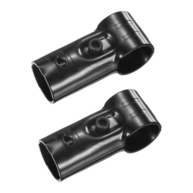 Uxcell 2-Pack Conector de Tubería Estructural, Abrazaderas en T Conector de Tubería de Acero para Tubería OD 1.1" o 28MM