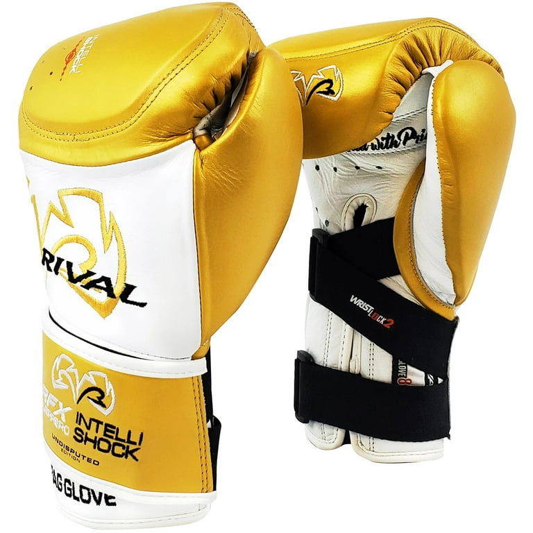 Rival Boxing RFX-Guerrero Intelli-Shock Bag Gloves - 8 oz. - White