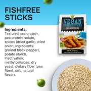 Creative Pea Vegan Fishfree Sticks – Just Add Water & Oil, 4-Pack (65g Each), Makes ~1 kg (2 lb) Prepared Food, Plant-Based, Gluten-Free