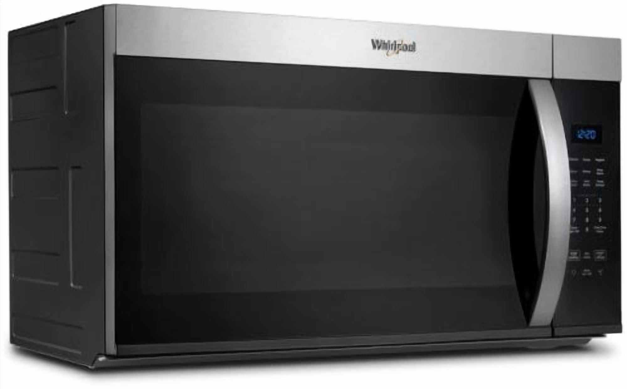 Whirlpool 1.7 Cu. Ft. Over-the-Range Microwave Oven with 1000 Watts, 2-Speed 300 CFM Venting System, Add 30 Seconds, Stainless Steel