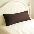 thumbnail image 5 of Ultra Soft Body Pillowcase, Dark Brown, 20x54 Inch, Brushed Microfiber with Envelope Closure, 1 Pack, 5 of 7
