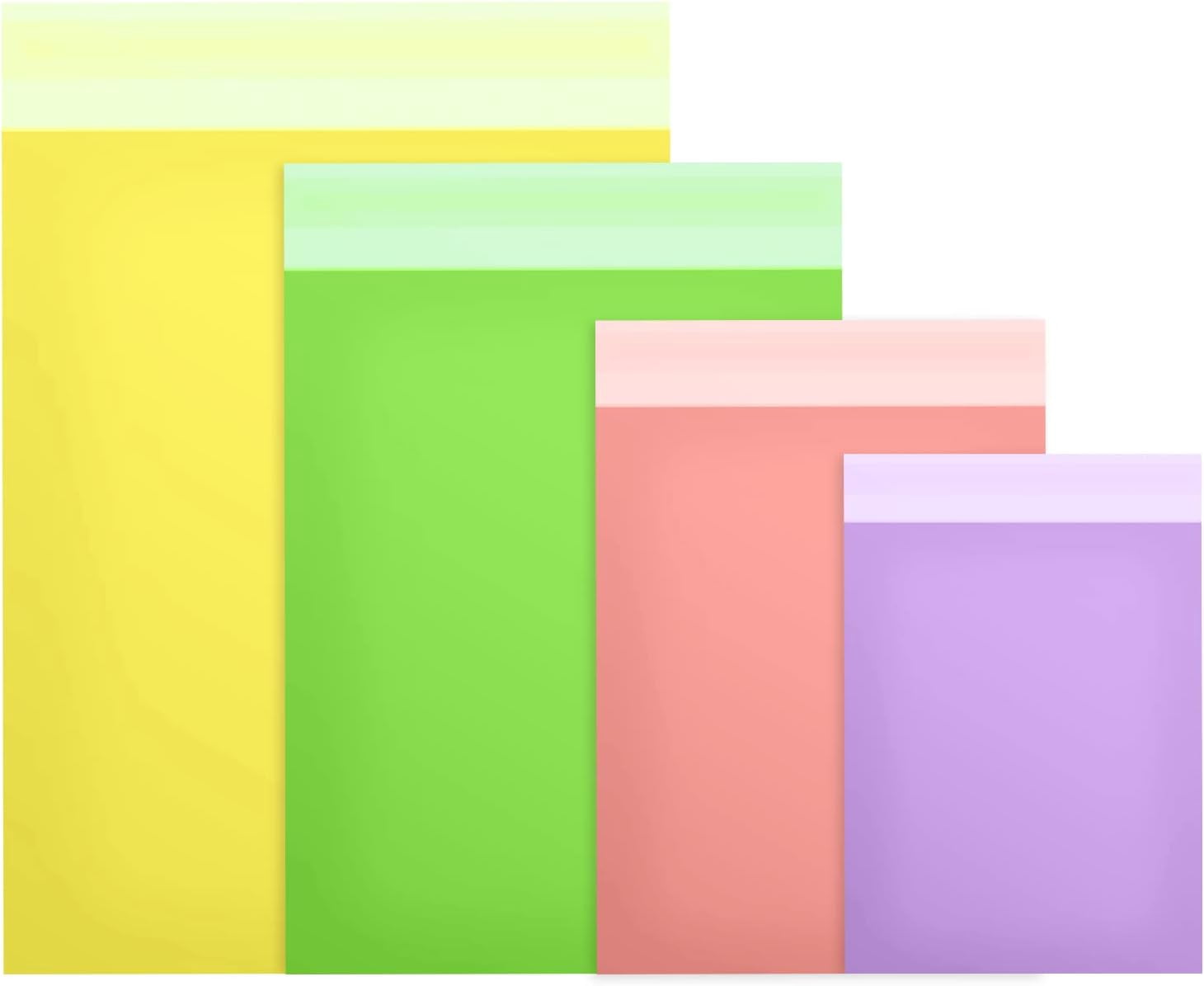 120 Pcs Poly Mailer Envelope 4 Sizes Shipping Bags Self Adhesive Clasp Envelope Self Adhesive Tear Proof Mailing Covers(8 x 12 In, 10 x 14 In, 13 x 18 In, 15 x 20 in,Mixed Color)