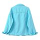 thumbnail image 2 of Chaqueta vaquera para mujer, chaqueta corta holgada de manga larga, Top informal de talla grande, 2 of 2
