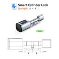 thumbnail image 3 of RAYKUBE&nbsp;S1 Tuya BLE TT Lock Smart Electronic Door Lock with DIY Cylinder Core Fingerprint APP Keys IC Card Unlock for Home Hotel, 3 of 5