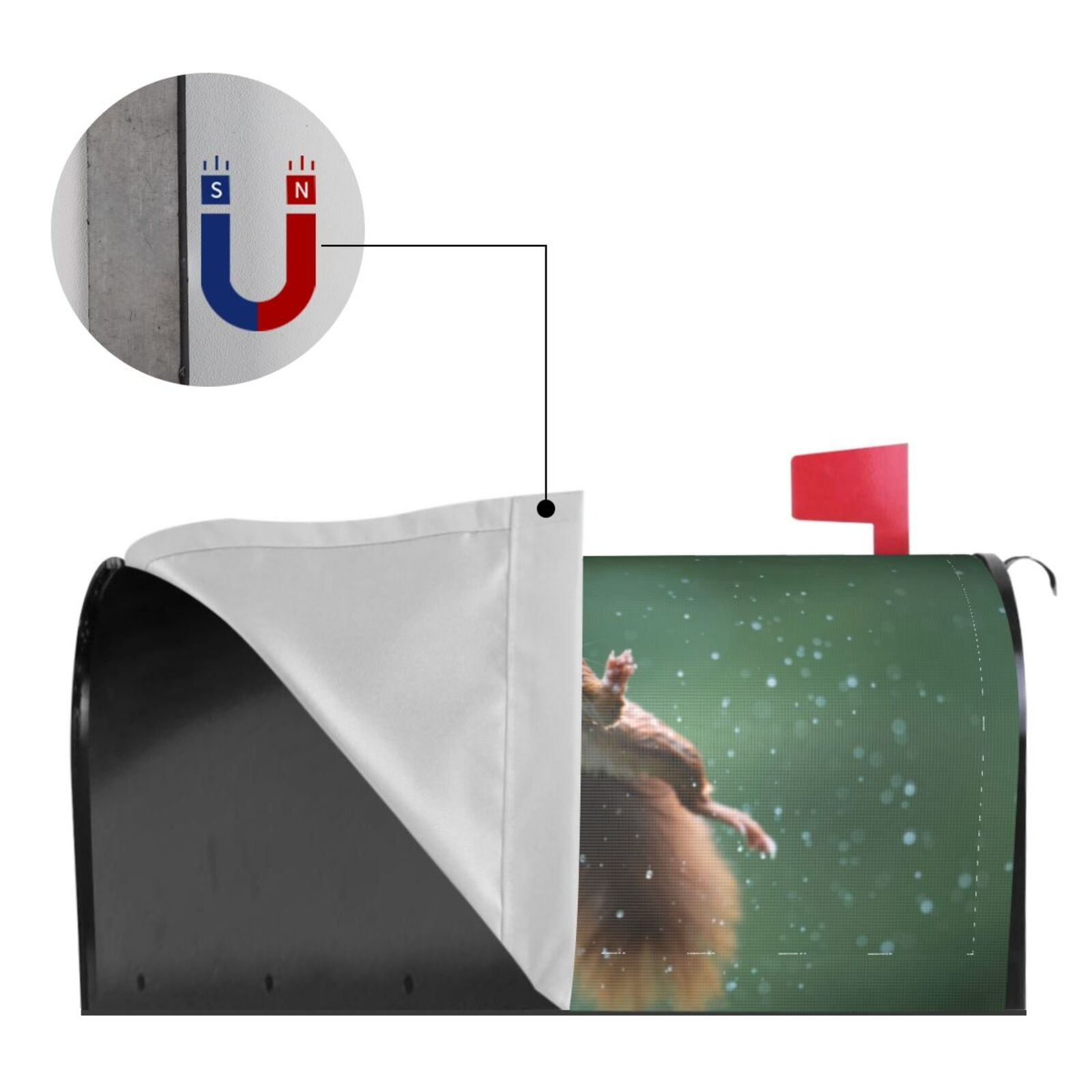 Kdxio Magnetic Mailbox Cover 21x18 in Mailbox Cover Outdoor Decoration Holiday Mailbox Covers for Home Garden Yard-21x18 in