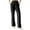 Black, variant on Women Yoga Casual Straight Leg Pants With Pockets Loose Fit Solid Color Trousers For Everyday Wear Workout Stretchy Running Tummy Control Joggers Bottoms Navy S