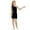 Black, variant on QHFBli Girls One Shoulder Bodycon Pencil Dress High Waist Silver Glitter Specks Party Club Evening Dresses Black 11-12Years