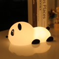 thumbnail image 1 of SHAR 1pc Cute Panda Night Light - 7 Colors, Silicone Touch, Rechargeable LED, 1 of 5