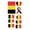 J, variant on Bisitoy 10 Pack Temporary Tattoo Stickers Football Match Sports Festival Country Flags Stickers on Face Arm Water Transfe (N)