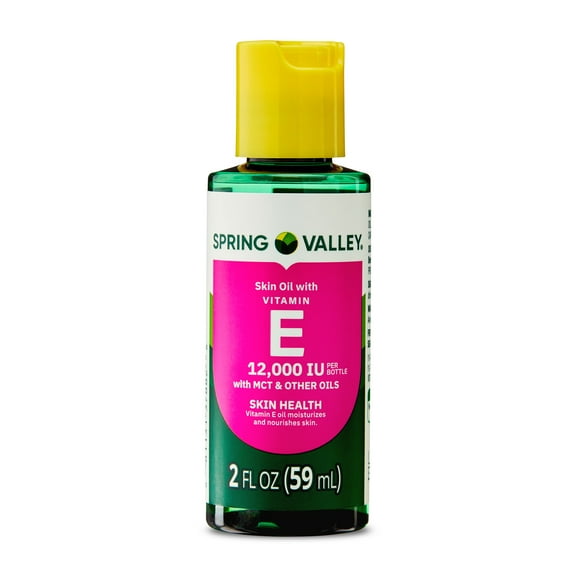 Spring Valley Vitamin E Oil with Keratin for Skin Care, 12000 IU, 2 fl oz
