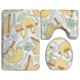 thumbnail image 1 of ABPHQTO Perezoso Juego de alfombras de baño de 3 piezas Alfombra de baño Alfombra de contorno y tapa de inodoro ABPHQTO Cont-CHAPPLE-32260, 1 of 2