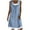 Light Blue, variant on ICHUANYI Women's Sleeveless Tank Dress Crew Neck Summer Sundresses Casual Pleated Knee Length Dresses