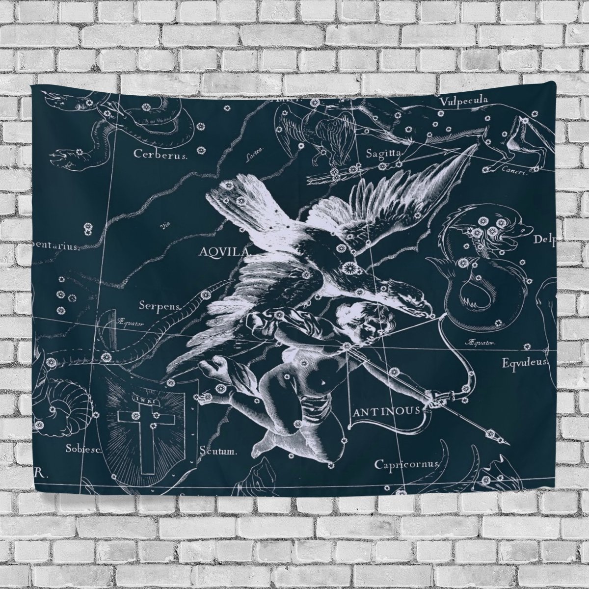 Popcreation Wall Tapestry Fantasy Constellation Graph Aqvila Antinous Dorm Throw Bedroom Living 1111