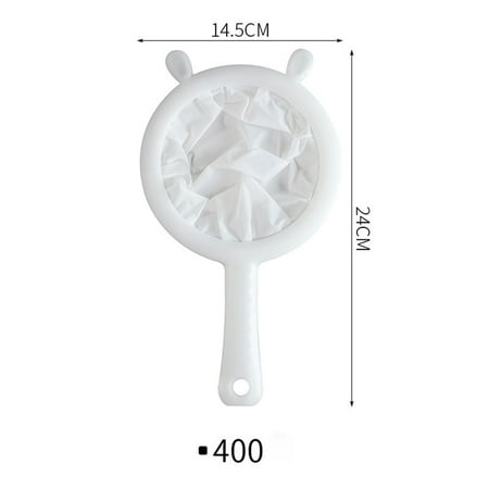 

QIIBURR Kitchen Ultra-Fine Nylon Mesh Strainer Plastic Sieve Fine Mesh Filter Spoon for Soy Milk Coffee Milk Yogurt Juice Kefir Honey Wine (100/200/400 Mesh)