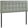thumbnail image 2 of BSD National Supplies Hixson Stylish Grey Fabric Upholstered Queen Size Headboard, 2 of 3